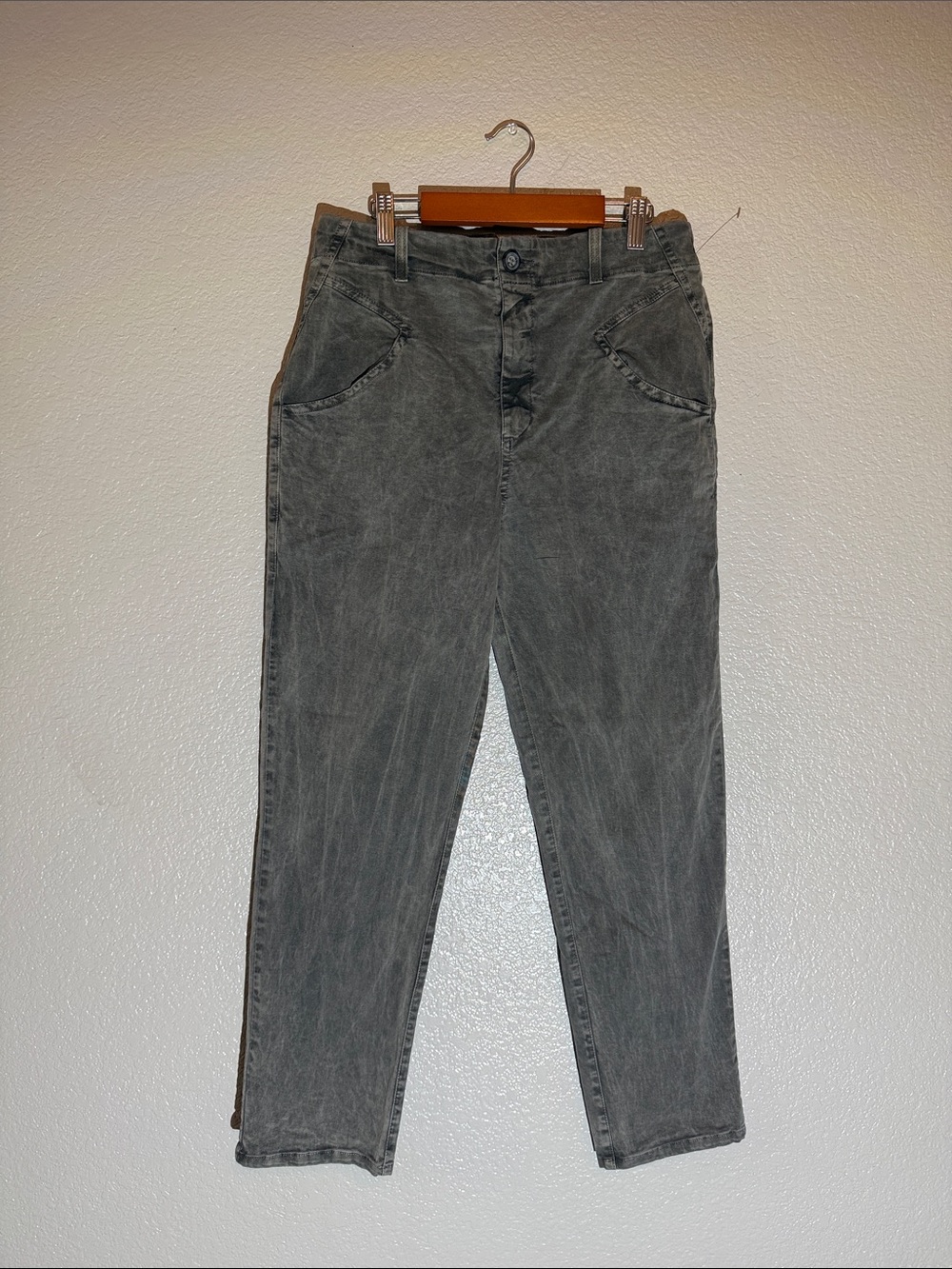 Anthropologie Cropped Pants in Charcoal Gray